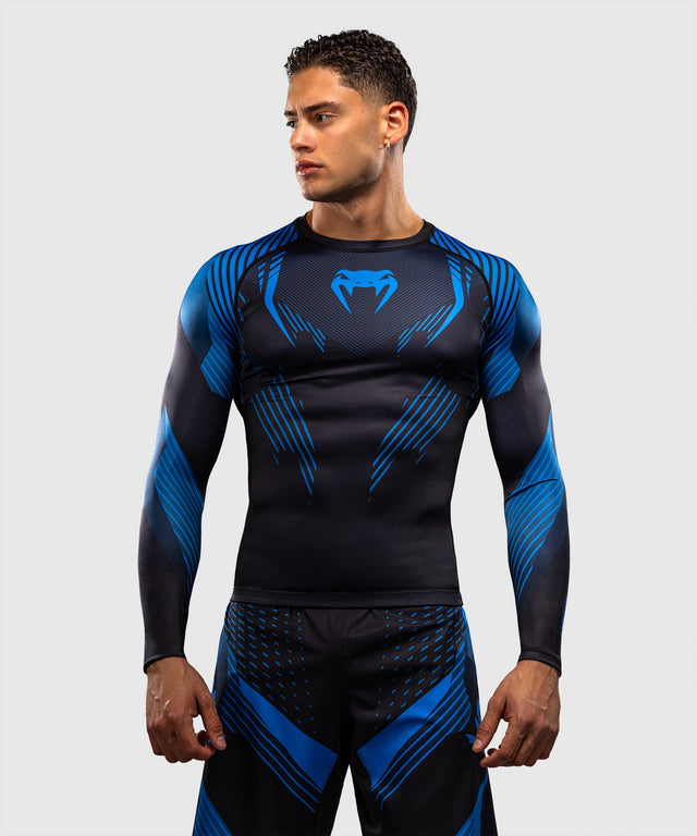 Rashguard Venum No-Gi 6.0 Manches longues – Noir/Bleu