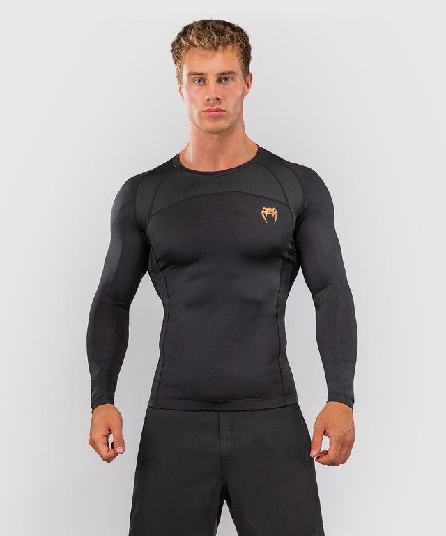 Rashguard Venum G-Fit Revolution Manica Lunga – Nero/Rame