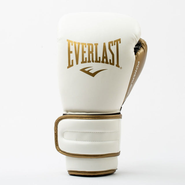 Boxerské rukavice Everlast Powerlock 2R – Bílé/Zlaté
