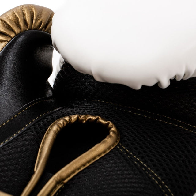 Boxerské rukavice Everlast Powerlock 2R – Bílé/Zlaté