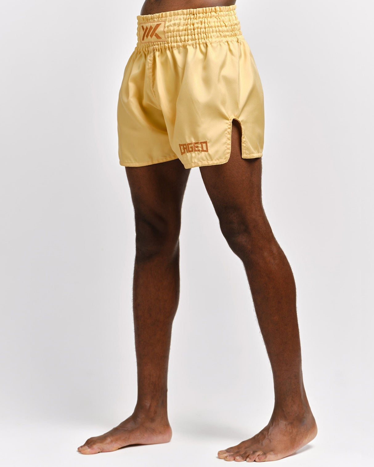Caged Muay Thai Shorts Classic - Peach