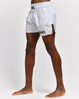 Caged Muay Thai Shorts Classic - Wit/Zwart