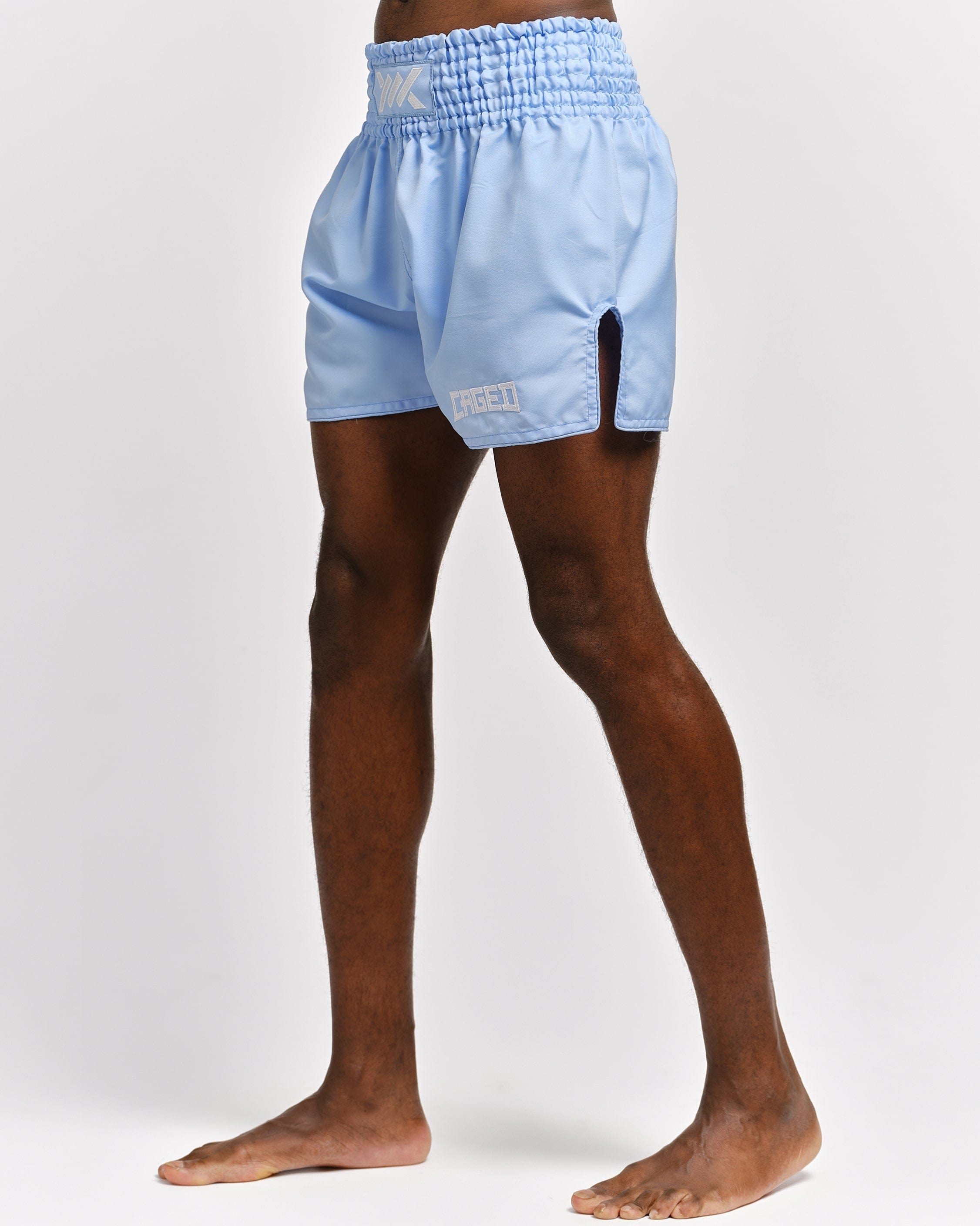 Caged Muay Thai Shorts Classic - Lichtblauw