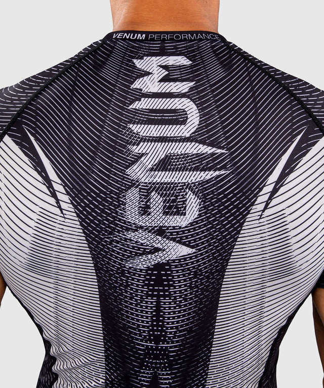 Rashguard Venum Galactic 3.0 Maniche Corte - Bianco Sporco/Nero
