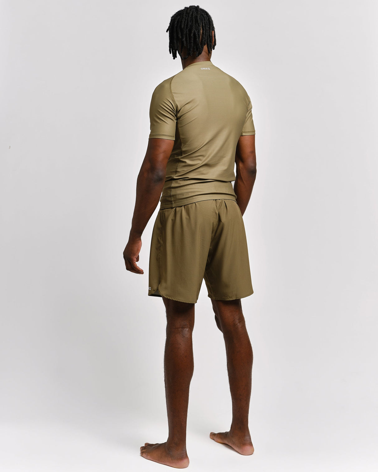 Caged Rashguard Tactical Korte Mouwen - Legergroen