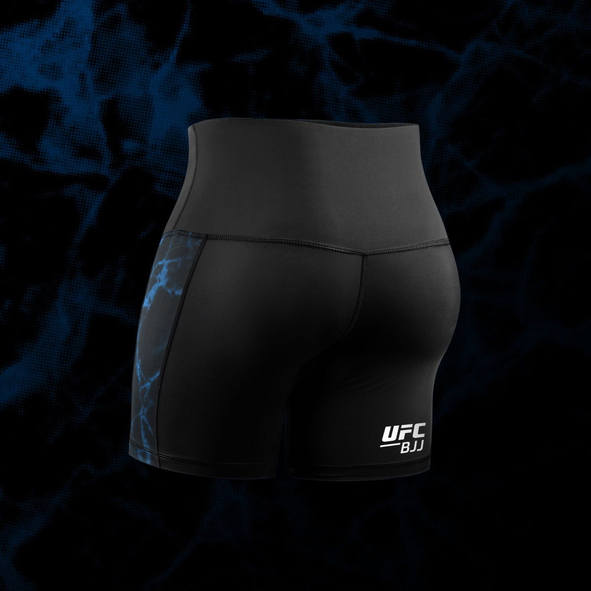 Hayabusa x UFC BJJ Compressie Shorts Dames - Zwart/Blauw