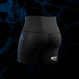Hayabusa x UFC BJJ Compressie Shorts Dames - Zwart/Blauw