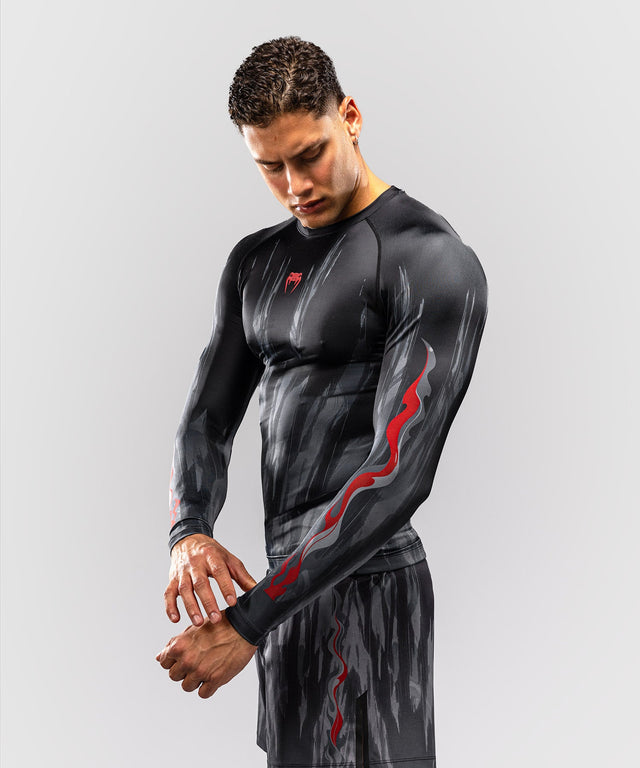 Rashguard Venum Demon Maniche Lunghe – Nero/Grigio
