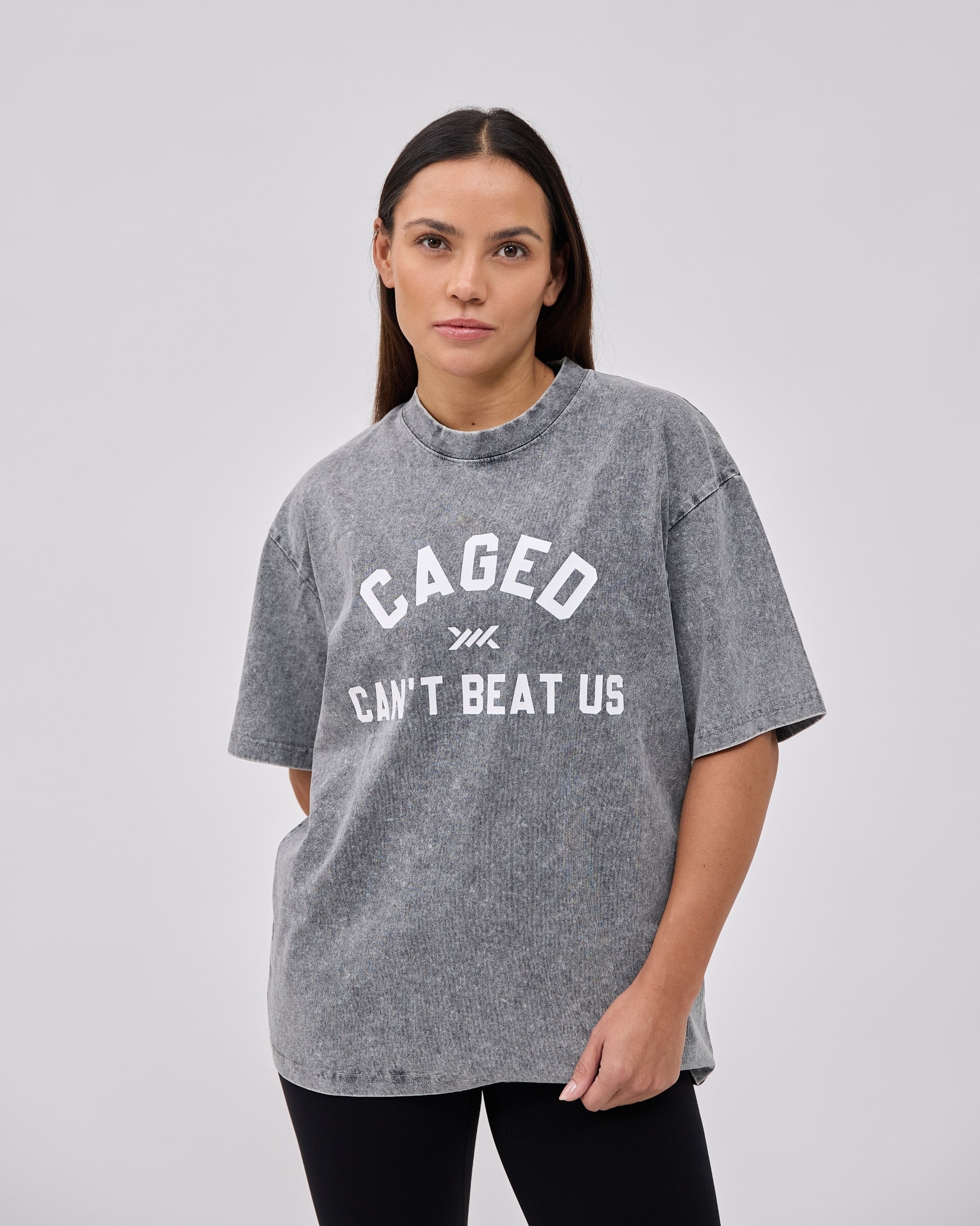 Caged Club T-shirt - Washed Grijs