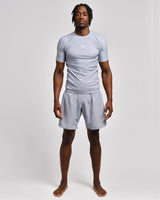 Caged Rashguard Tactical Korte Mouwen - Gunmetal Grey