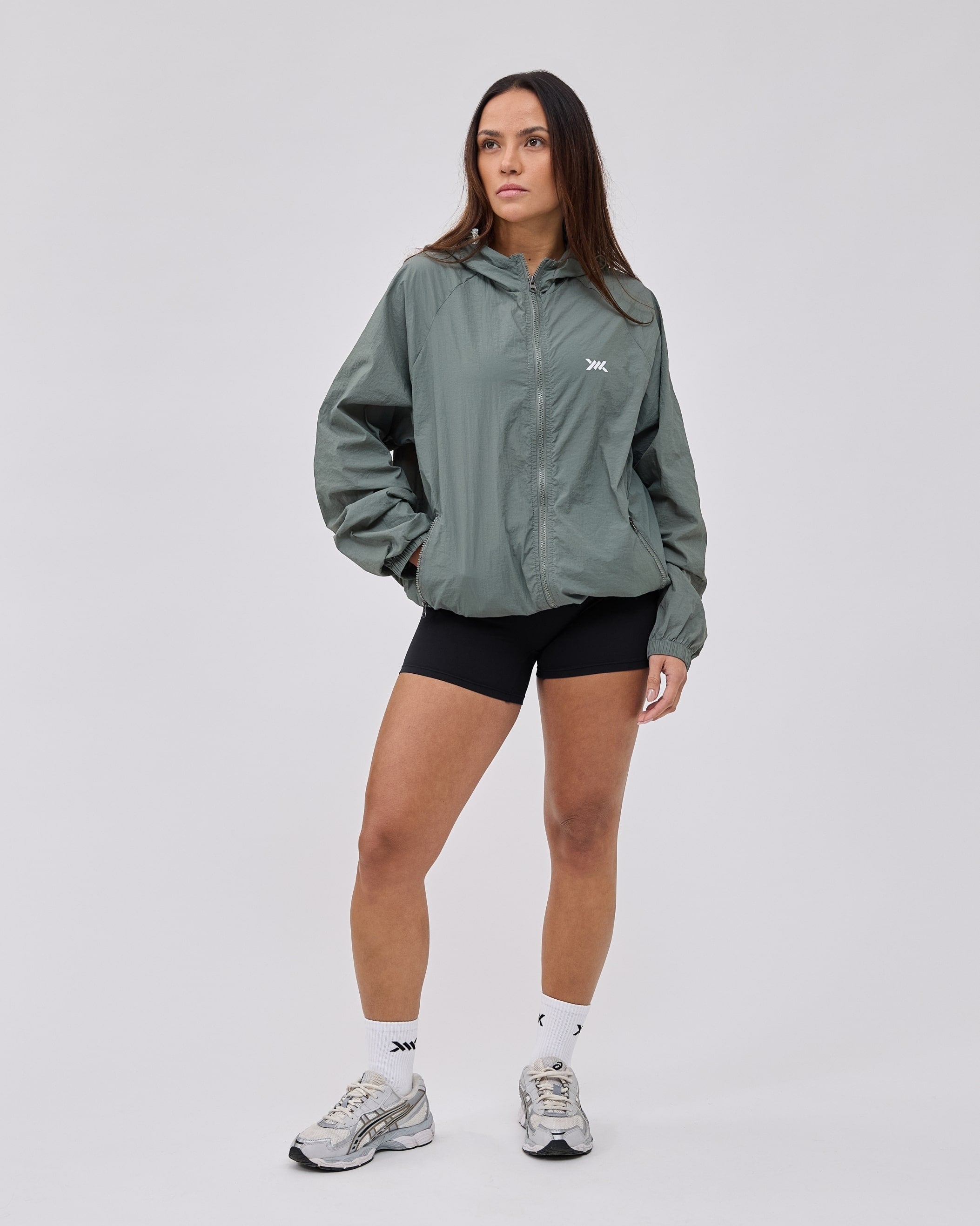 Caged Hooded ultralight windbreaker - Mint