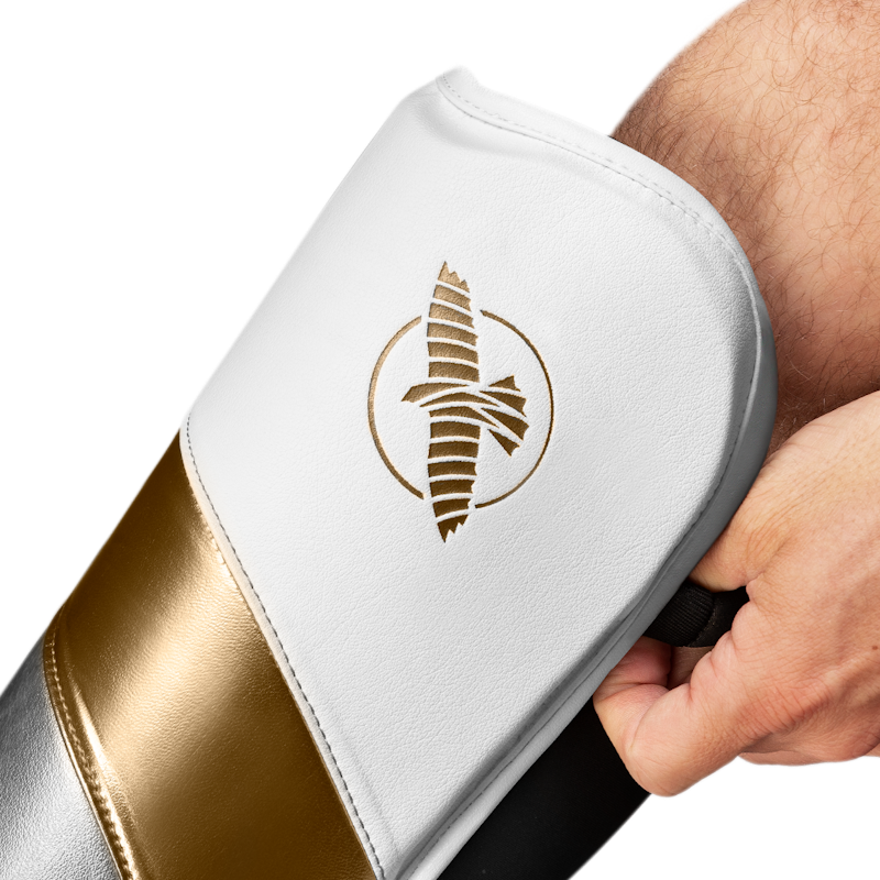 Hayabusa Scheenbeschermers T3 Full - Wit/Goud