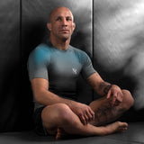 Hayabusa Rashguard Fusion Korte Mouwen - Grijs/Aqua