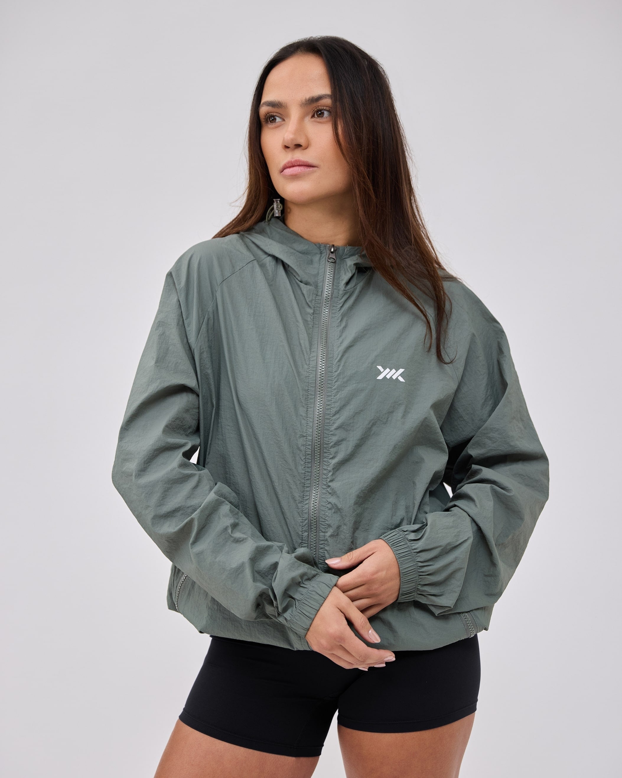 Caged Hooded ultralight windbreaker - Mint