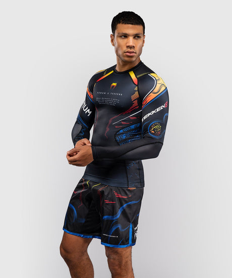 Venum Rashguard TEKKEN 8 Yoshimitsu - Zwart/Oranje - foto 3