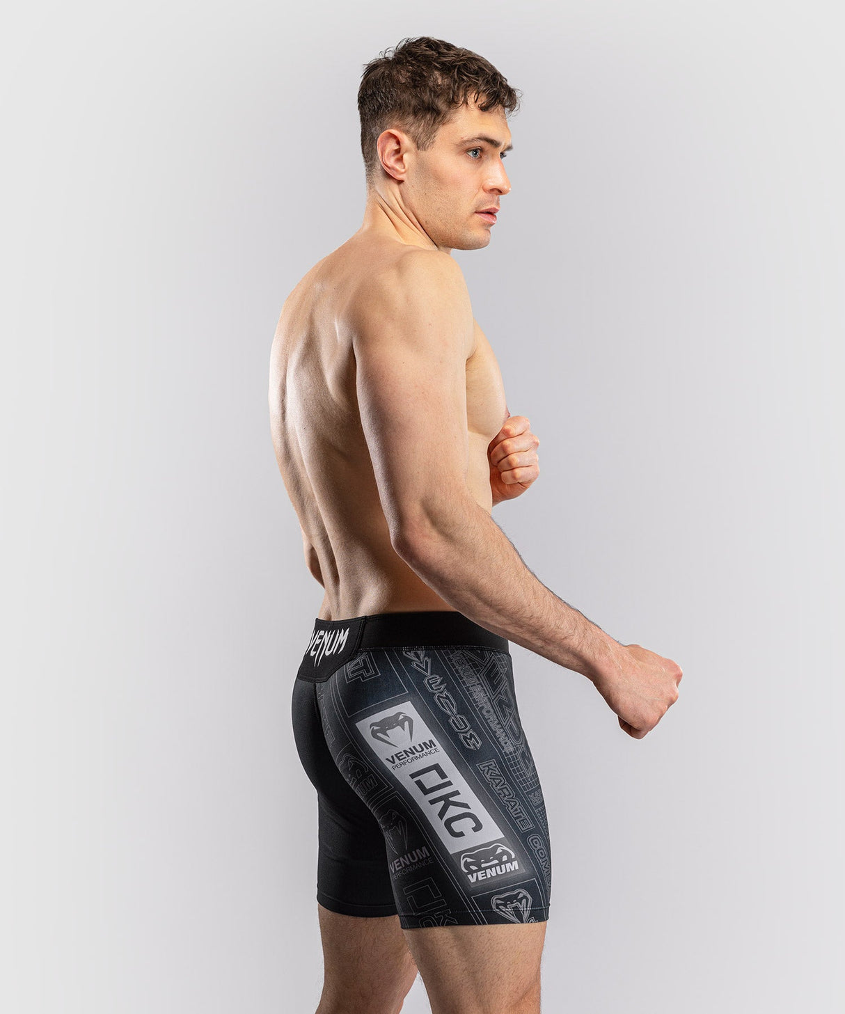 Venum Compressiebroek Karate Combat - Zwart/Grijs