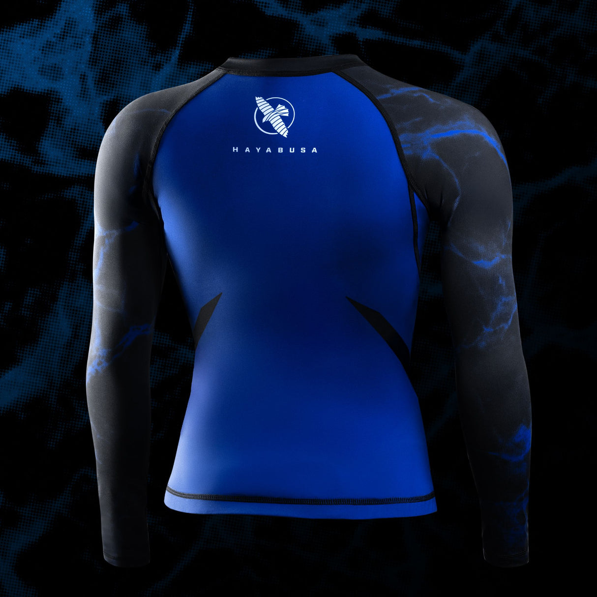 Hayabusa x UFC BJJ Rashguard Lange Mouwen Dames - Zwart/Blauw