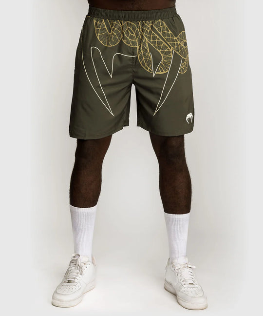 Venum Training Shorts Serpenti - Kaki Groen