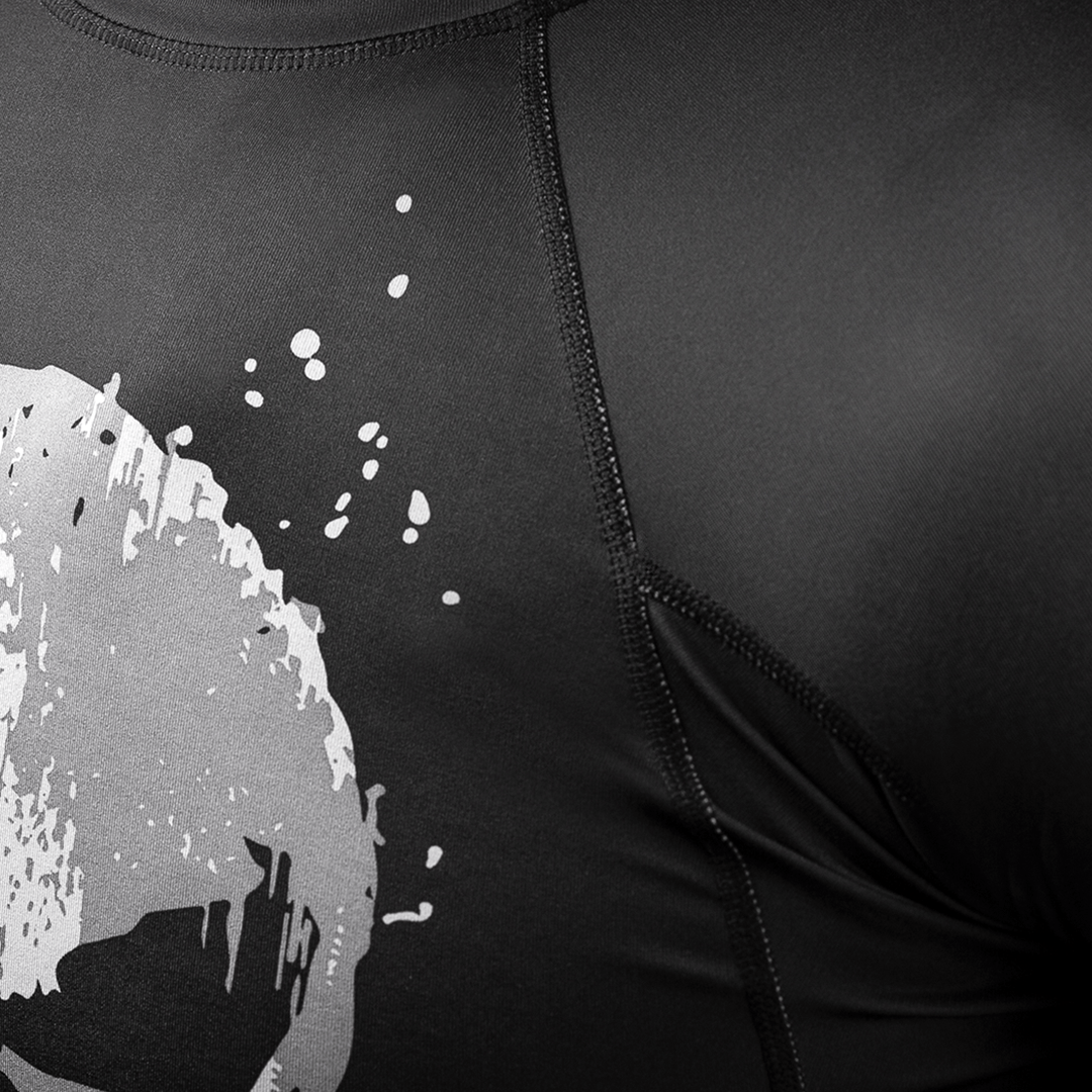 Hayabusa x Marvel Rashguard The Punisher Korte Mouwen - Zwart