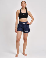Caged Classic Muay Thai Shorts - Navy Blauw