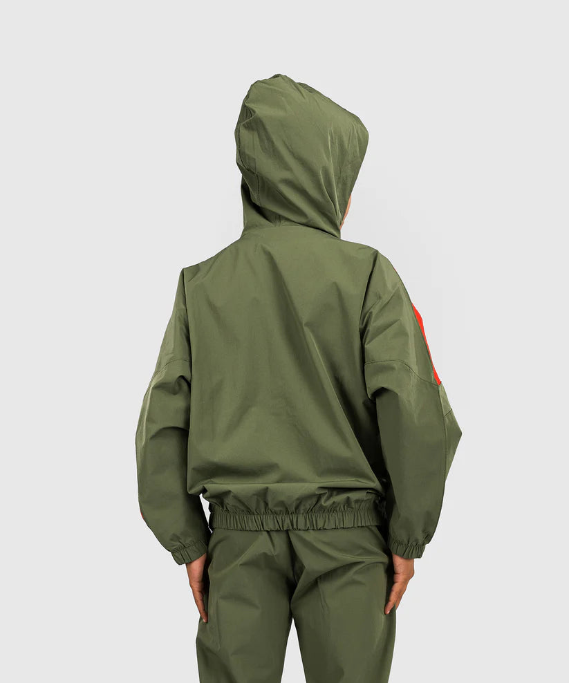 Venum Kids Vectra Trainingsjacke – Armeegrün/Orange
