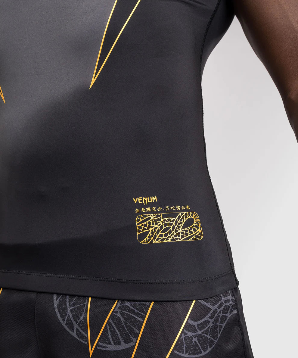Venum Rashguard Korte Mouwen Serpenti - Zwart