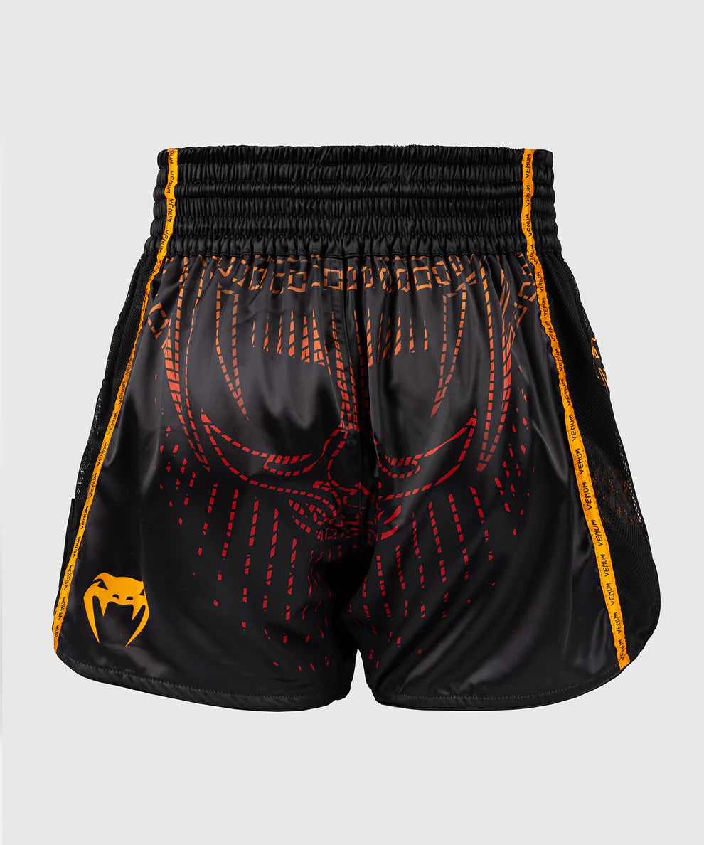 Venum Muay Thai Shorts Quetzal Fury - Zwart/Rood/Goud