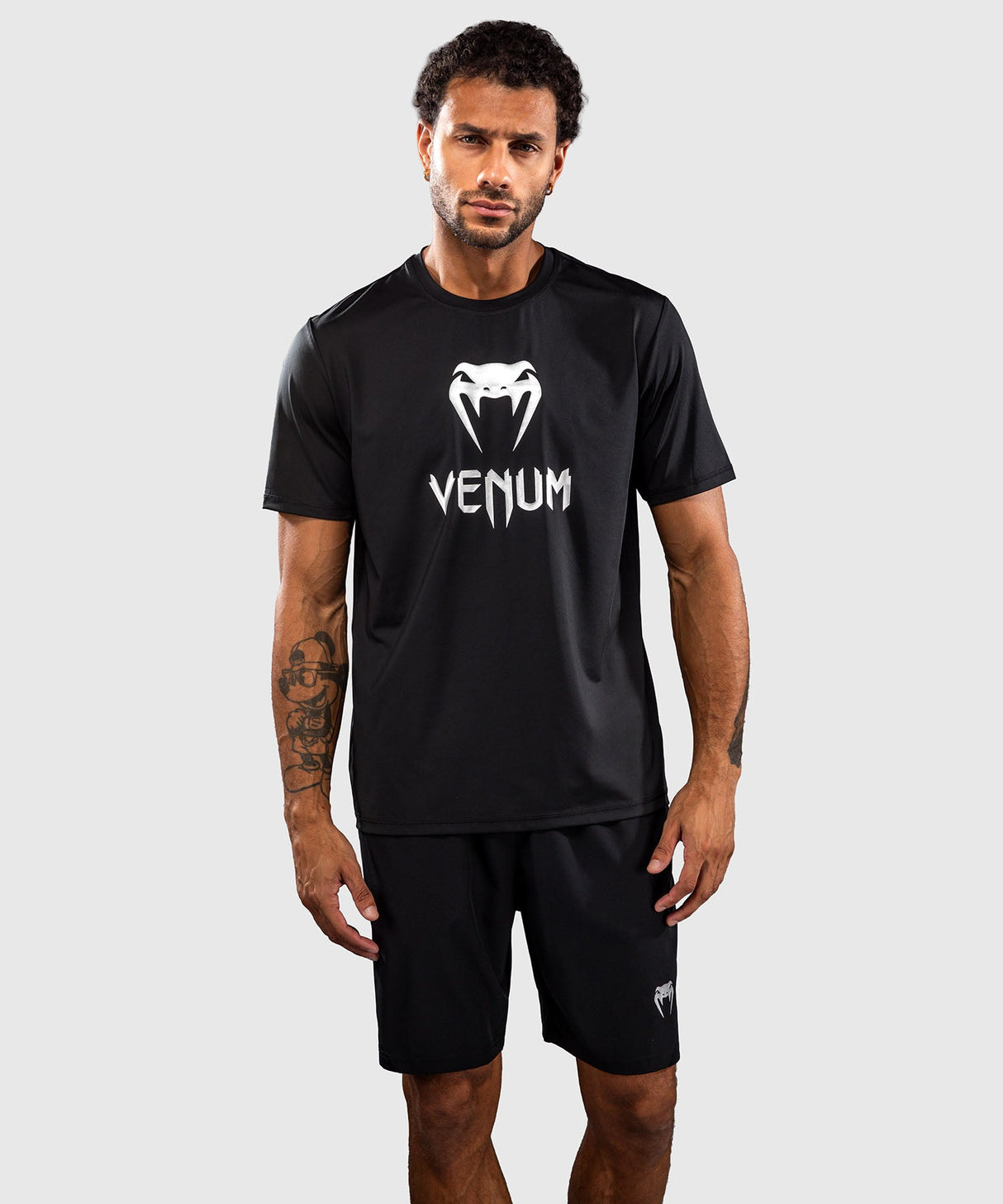 Venum T-Shirt Classic Dry Tech - Zwart/Zilver