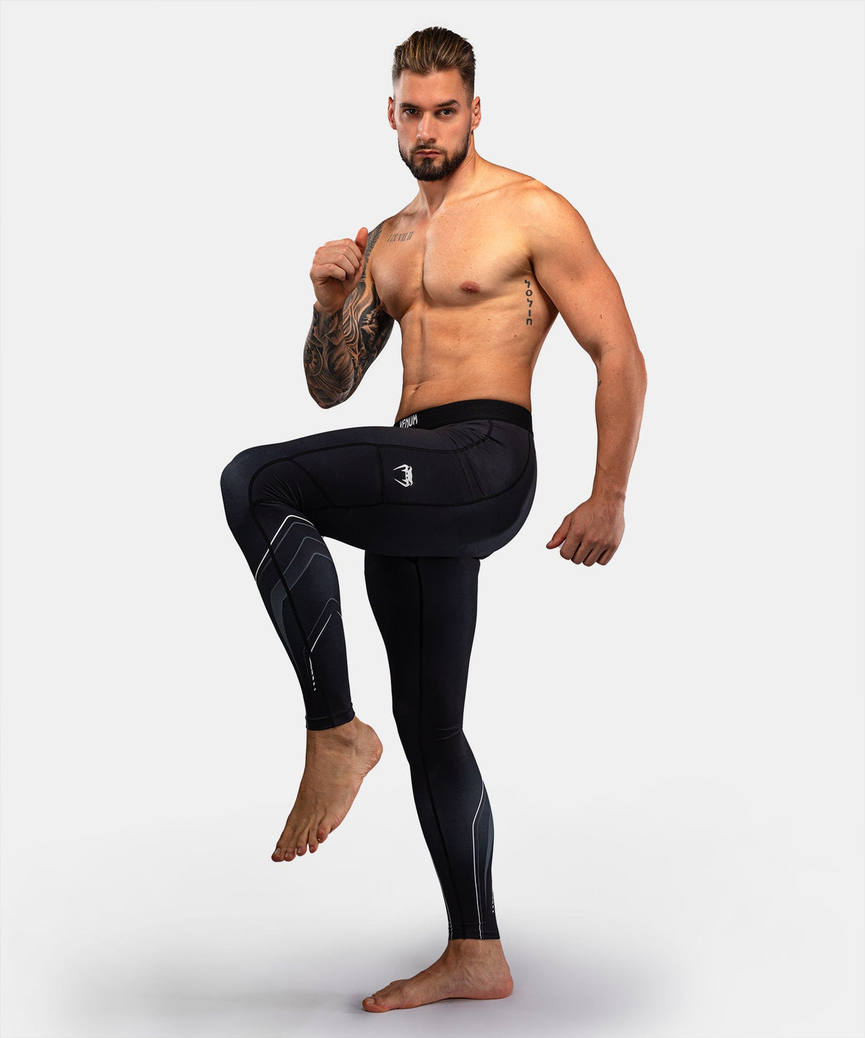 Venum Compressiebroek Streamline - Zwart/Wit
