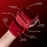 Hayabusa Bandages Deluxe Quick - Rood