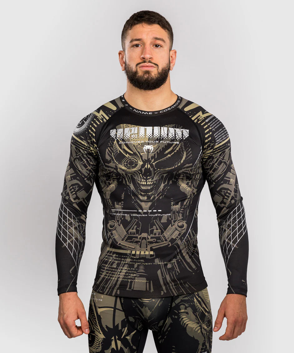 Venum Rashguard Lange Mouwen Invader - Zwart/Zand