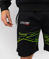Venum x Bud Racing Shorts - Zwart/Wit/Limoengroen