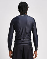 Caged Rashguard Tactical Lange Mouwen - Zwart