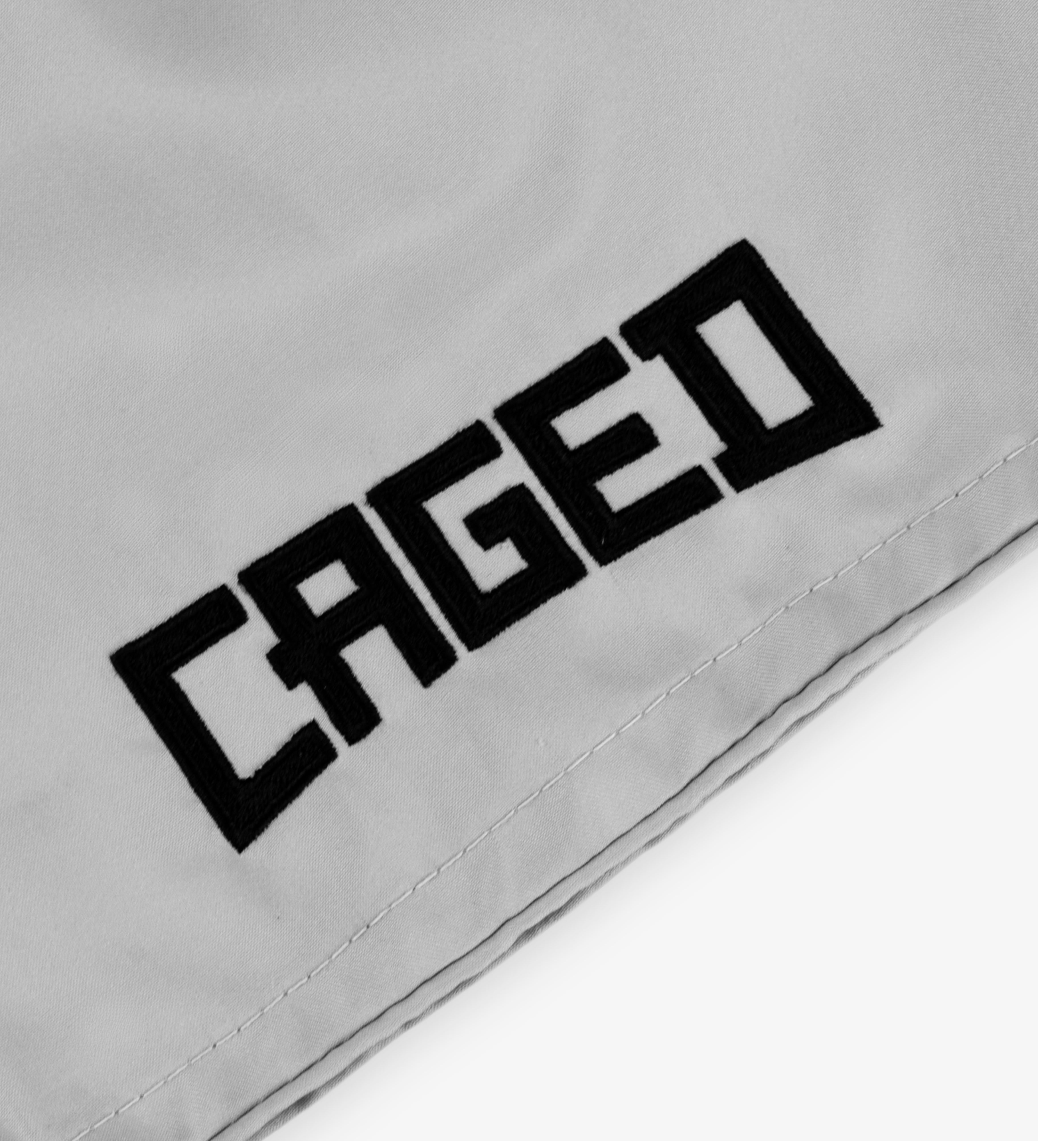 Caged Muay Thai Shorts Classic - Licht Grijs/Zwart