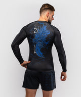 Venum Rashguard Thunder Dragon - Zwart/Koningsblauw