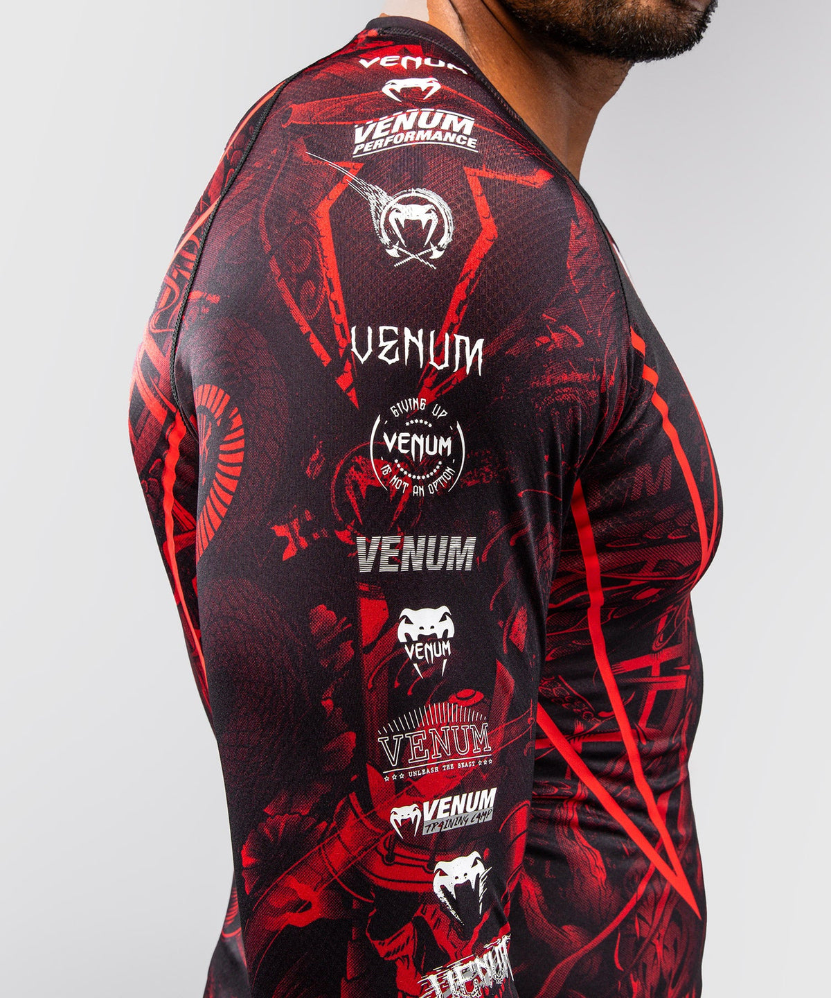 Venum Rashguard 20th Anniversary - Zwart/Rood