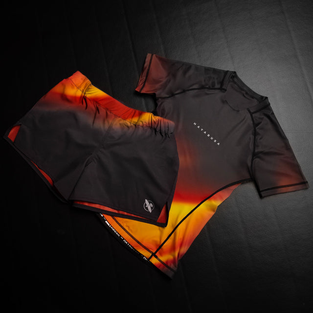 Hayabusa Rashguard Apex Nova Korte Mouwen Dames - Oranje