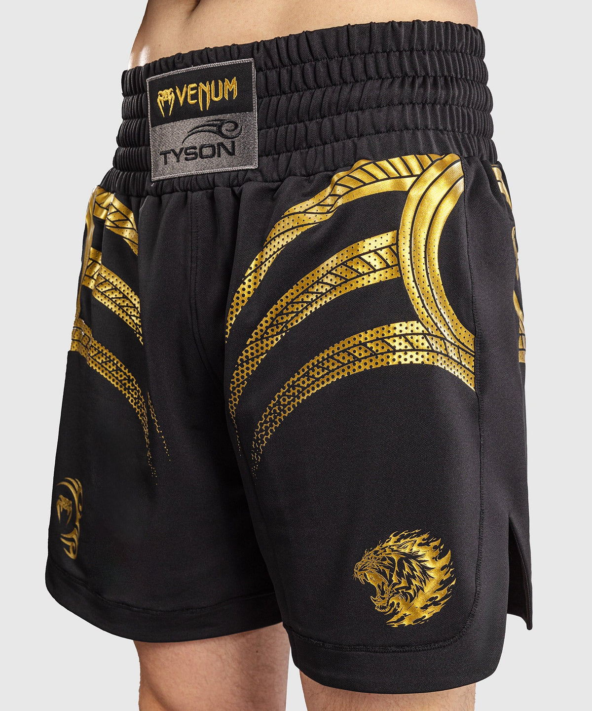 Venum x Mike Tyson Tiger Boksshort - Zwart/Goud