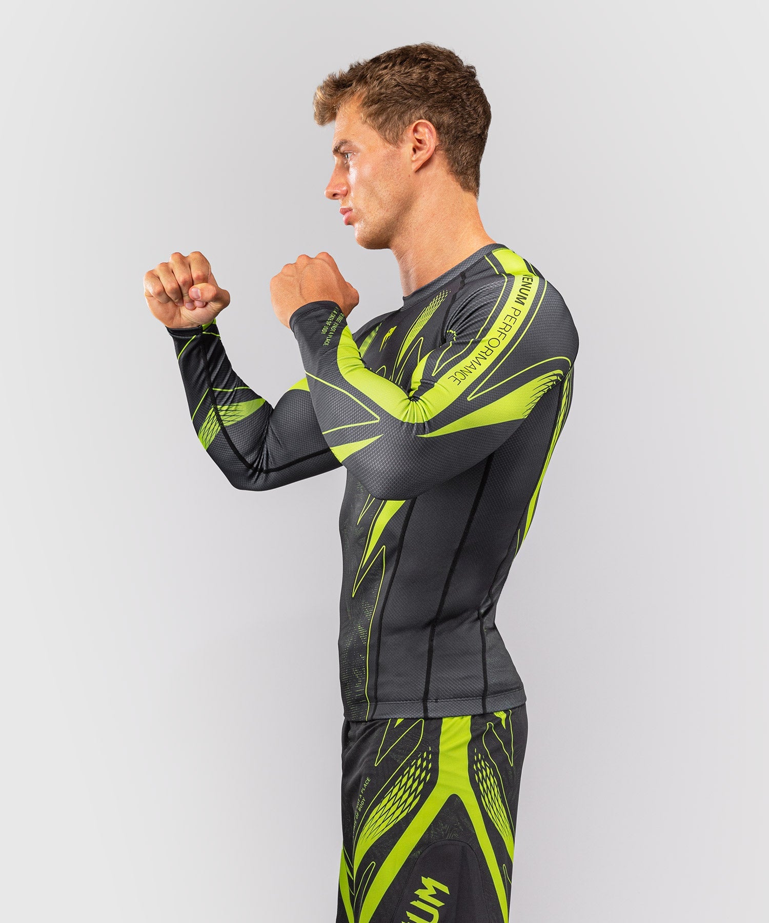 Venum Rashguard Amazonia Reborn Lange Mouwen - Zwart/Groen
