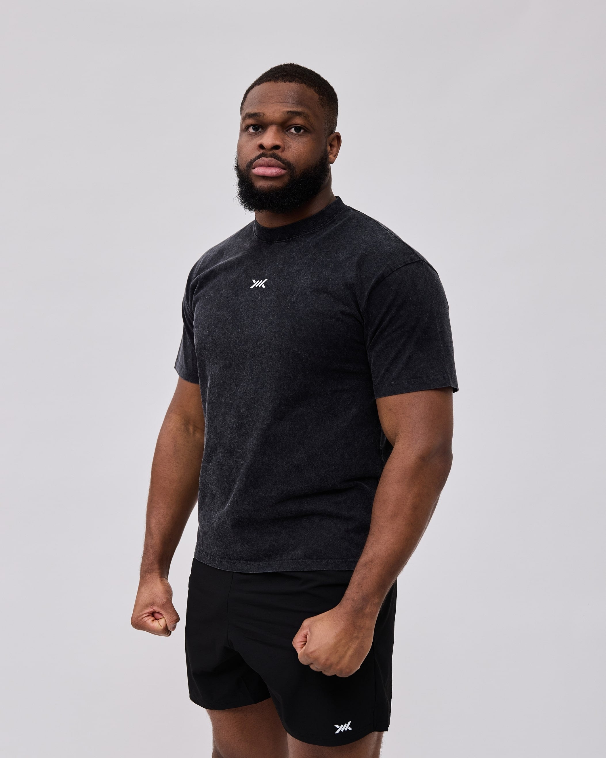 Caged Classic T-Shirt - Washed Zwart