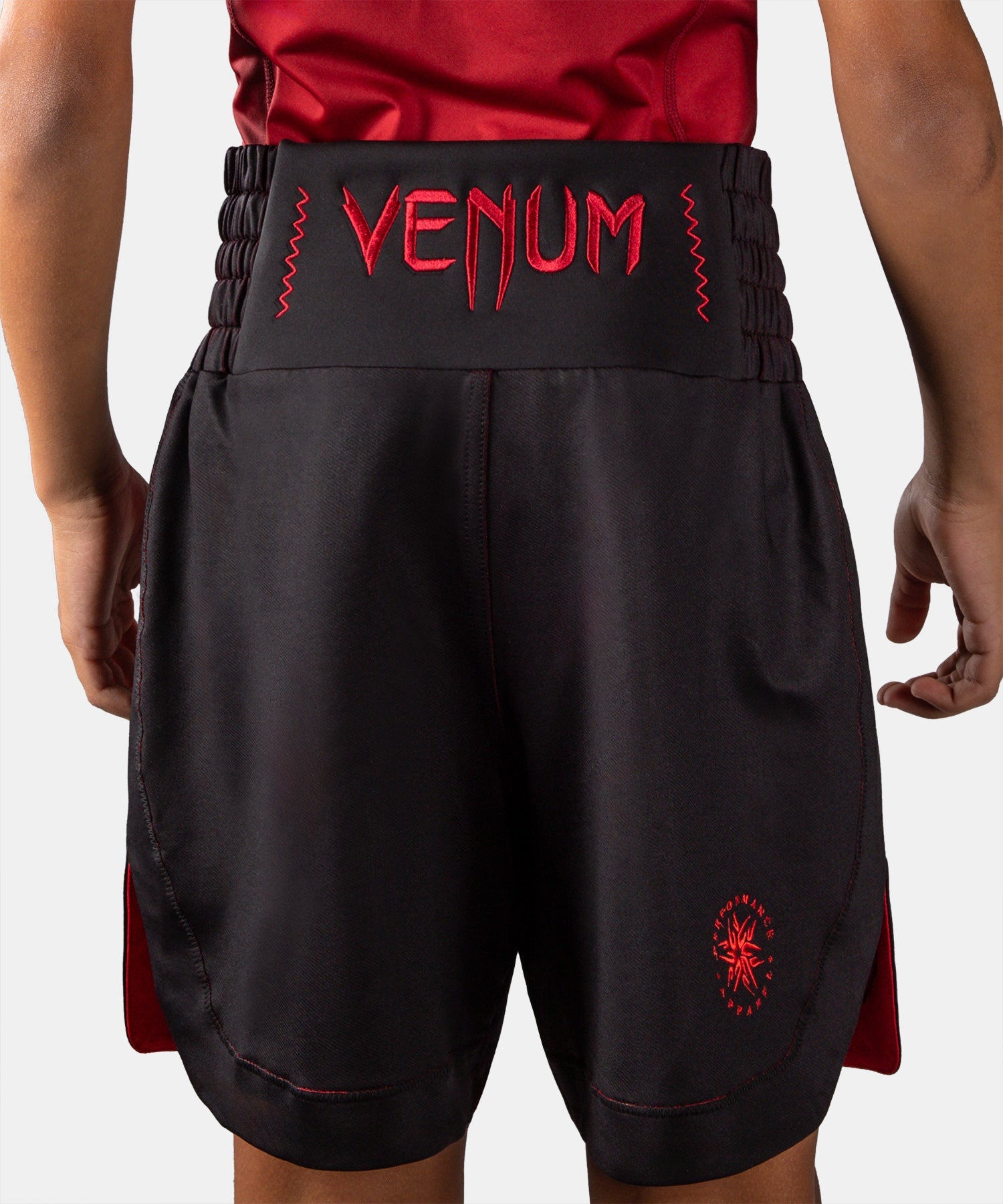 Boxerské trenky Venum Attack – Dětské – Černé/Červené