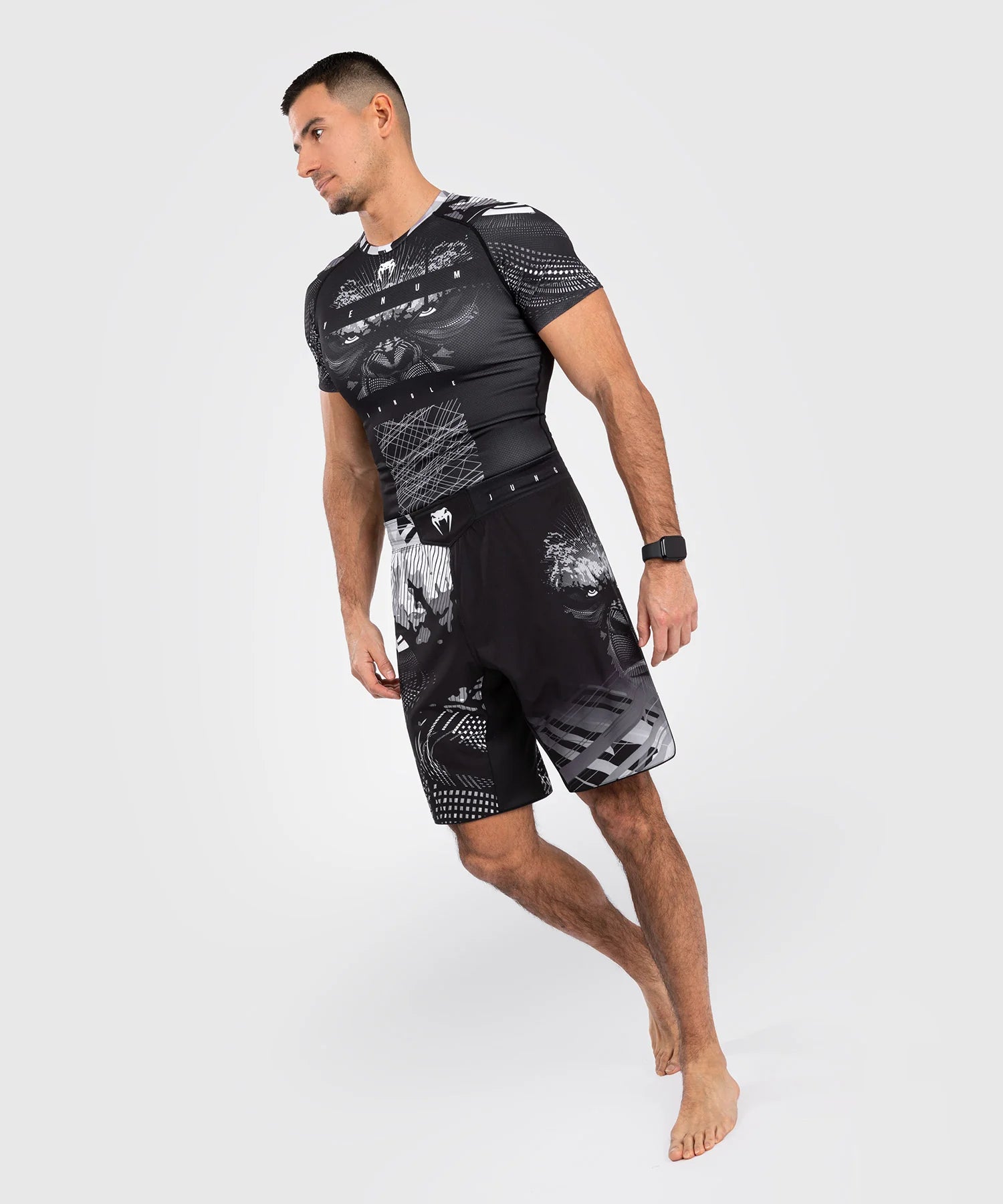 Venum MMA Shorts Gorilla Jungle - Zwart/Wit