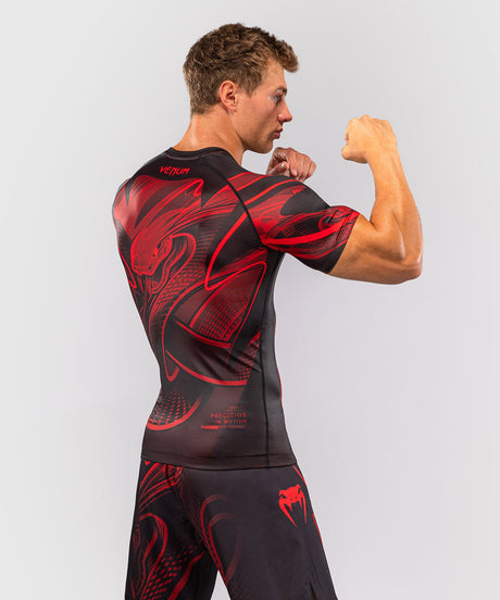 Venum Rashguard Crimson Viper 2.0 Korte Mouwen - Zwart/Rood