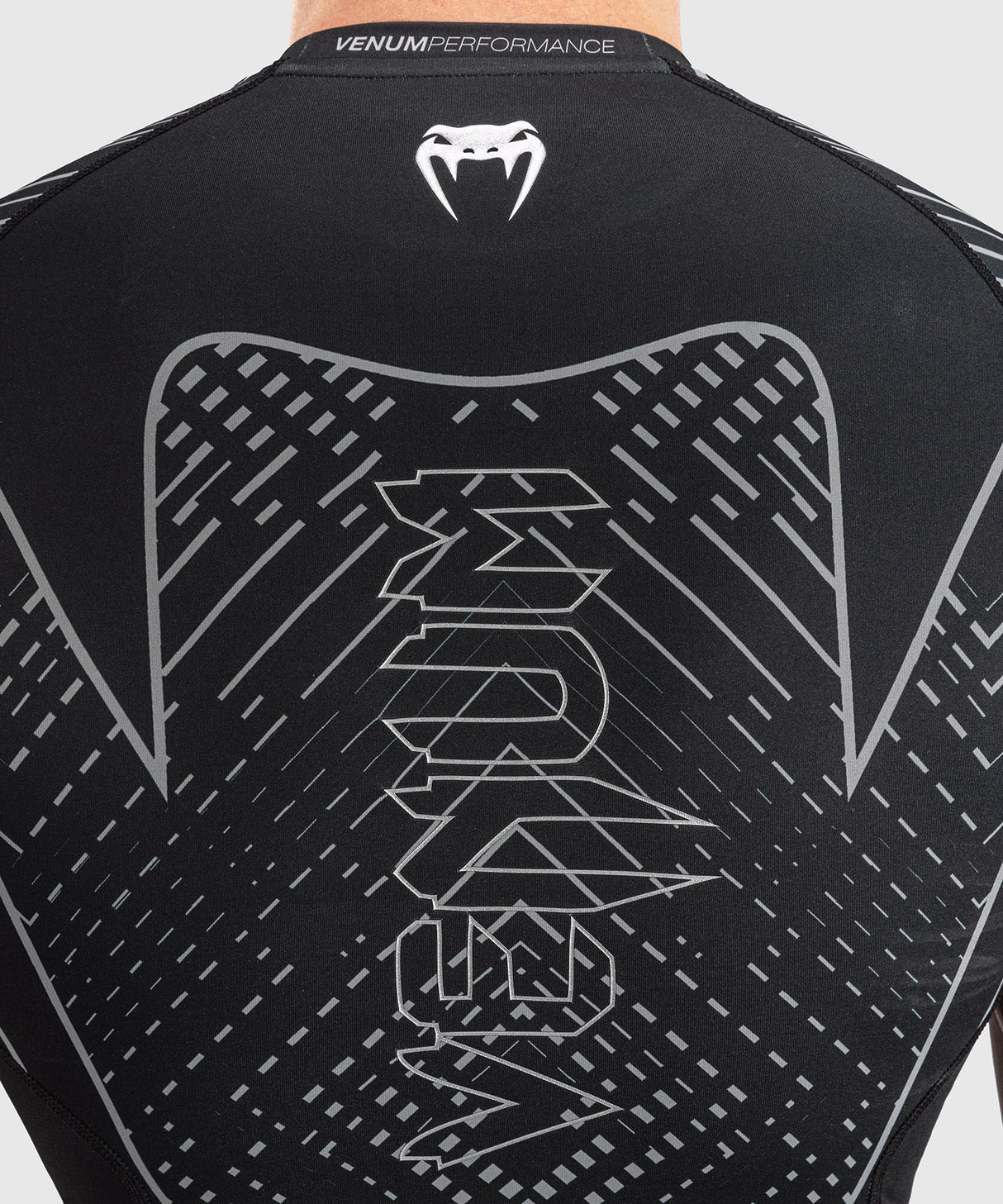 Venum Rashguard Midnight Fury - Zwart/Grijs/Zilver