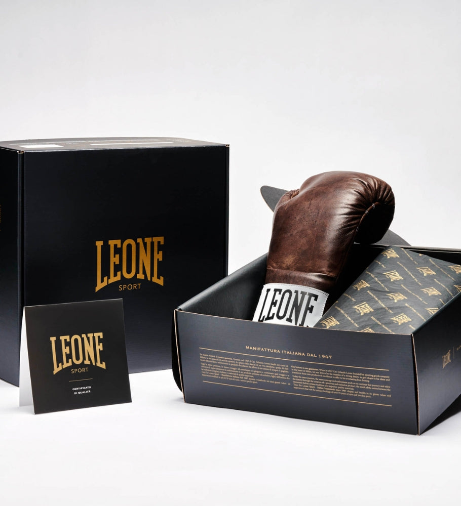 Leone Sport (Kick)Bokshandschoenen met vetersluiting - Romeo Vintage Moro