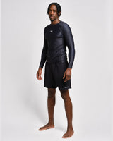 Caged Rashguard Tactical Lange Mouwen - Zwart