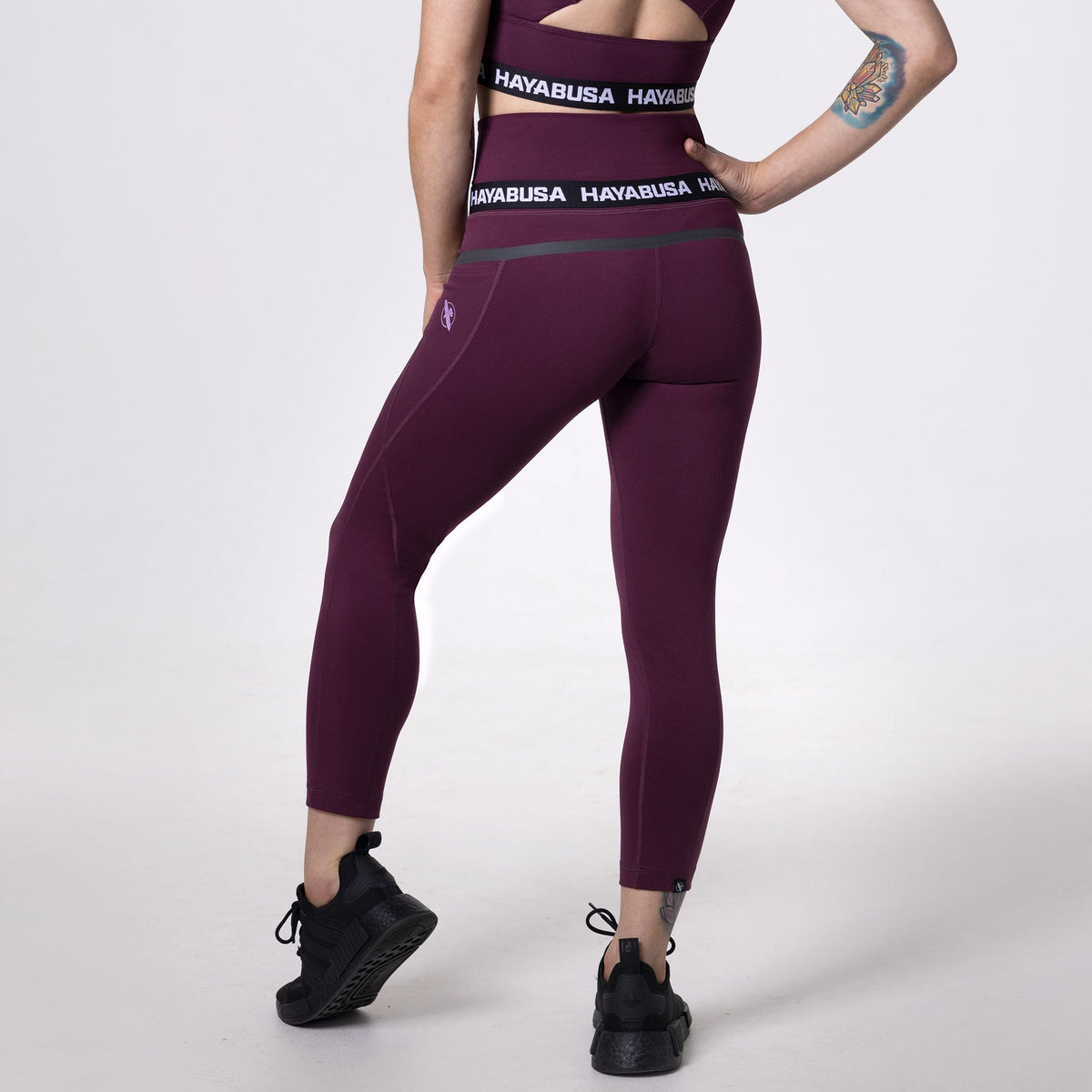 Hayabusa Leggings High Rise 3/4 Dames - Wijn