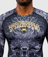 Venum Rashguard Wolf Atak - Zwart/Grijs