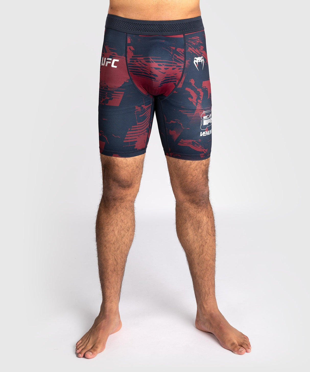 Venum UFC MMA Shorts Zenith - Marineblauw/Bordeauxrood/Zilver