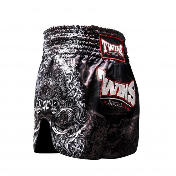 Twins Muay Thai Shorts TTBL Rangda - Zwart/Grijs